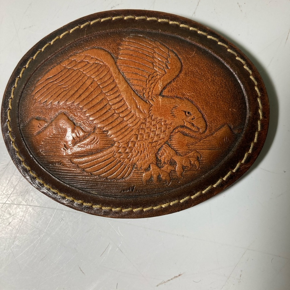 American Eagle Vintage Leather Belt Buckle